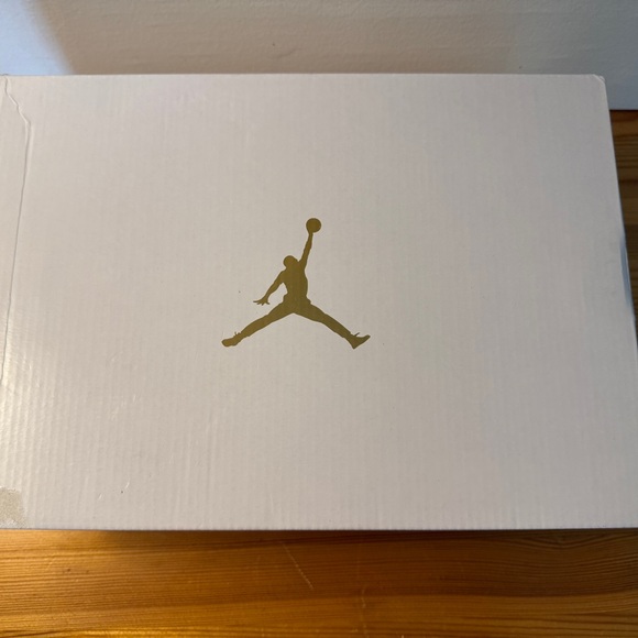 Jordan Shoes - Jordan Athletic Shoes - White with Gold Accents